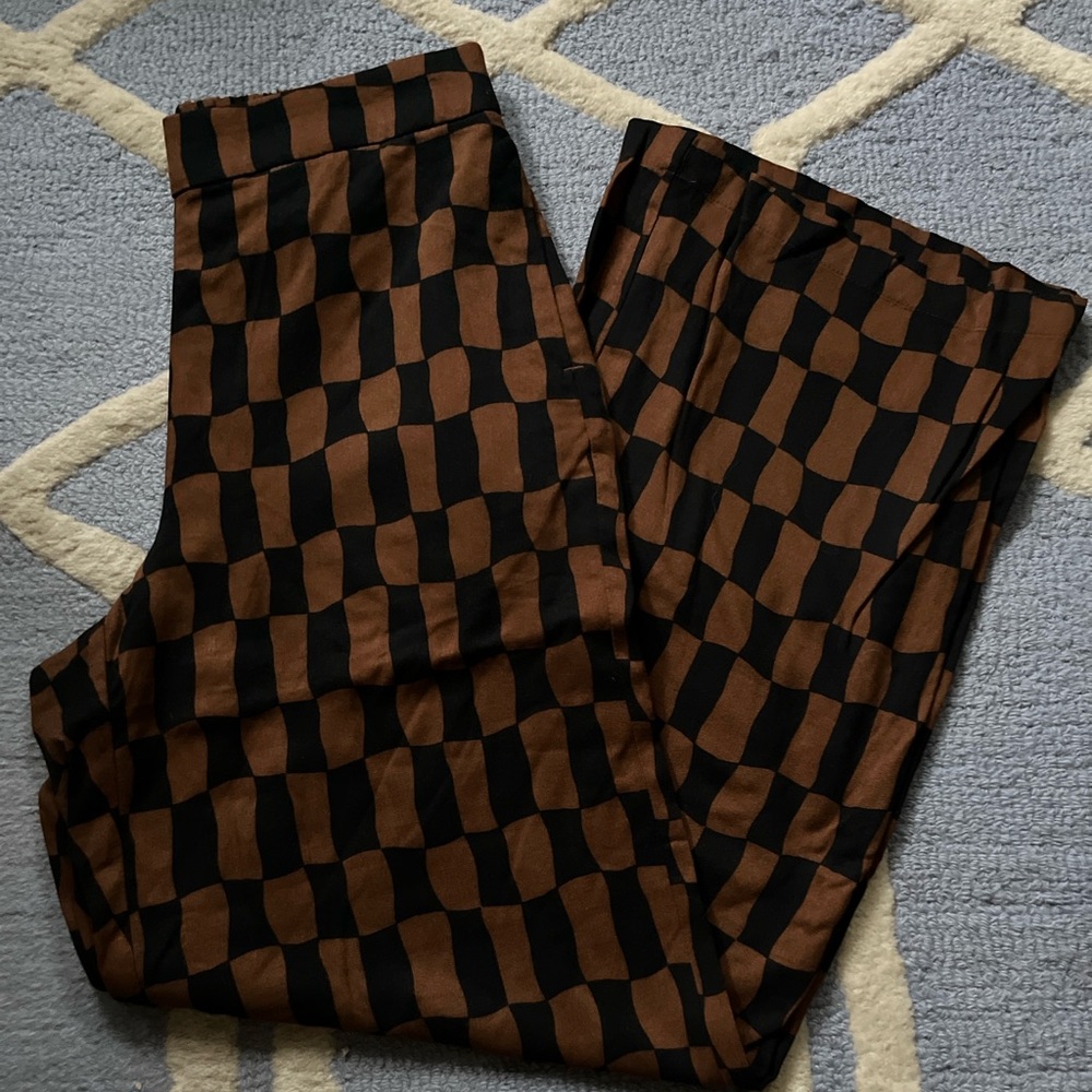 Old Navy Playa wide leg Checkered Pants